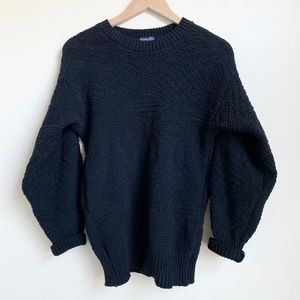 Vintage Dior Textured Dolman Knit Pullover